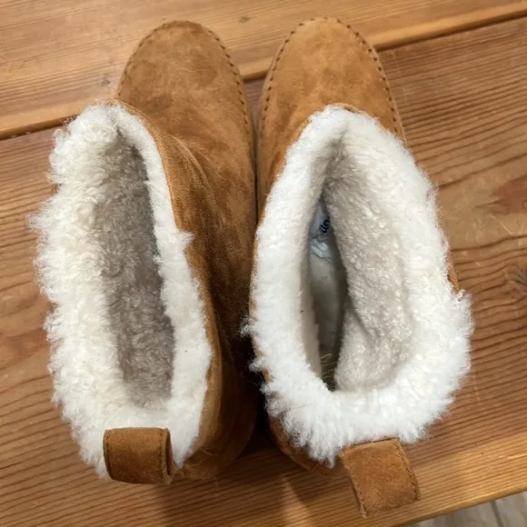 Jenni Kayne Tan Suede Shearling Boots