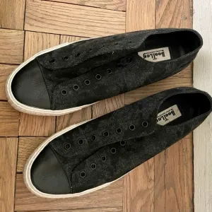 John Varvatos Black Low-Top Sneakers canvas  camo print bootleg size 10