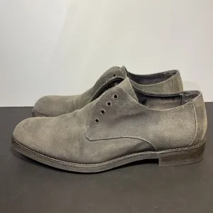 John Varvatos Men’s Gray Canvas Casual Oxford Dress Shoes Acid Wash Sz 8 Italy