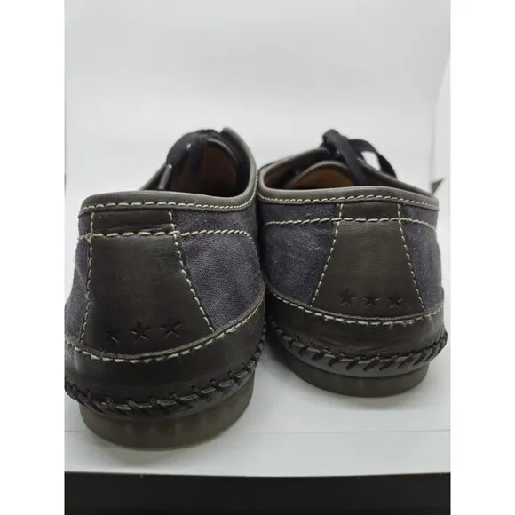 John Varvatos USA Hester Low Chukka Canvas Shoes Mens Size‎ 9 Gum Sole
