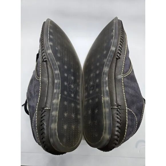 John Varvatos USA Hester Low Chukka Canvas Shoes Mens Size‎ 9 Gum Sole