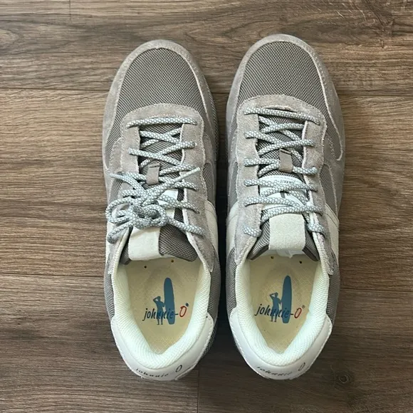 Johnnie-O Range Runner cement grey lace up Golf Shoes  Sz 9M NWOT