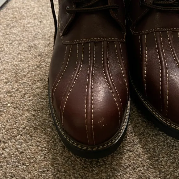 Johnston &amp; Murphy MCHUGH Shearling Duck Boot Brown 25-6540 Size 12