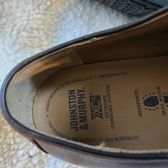 Johnston &amp; Murphy Mens Hollis XC4 Lace Up Oxford Dress Shoes Sz 11.5