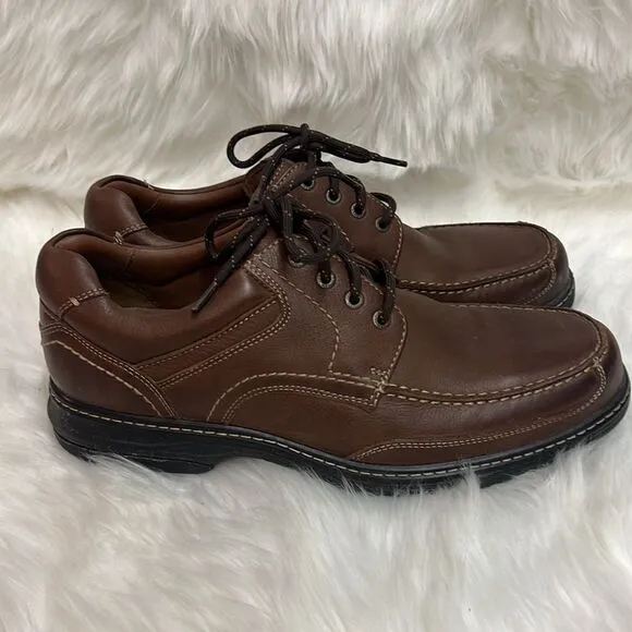 Johnston &amp; Murphy Colvard Moc Toe XC4 Mahogany Leather Loafer Size 9 B27