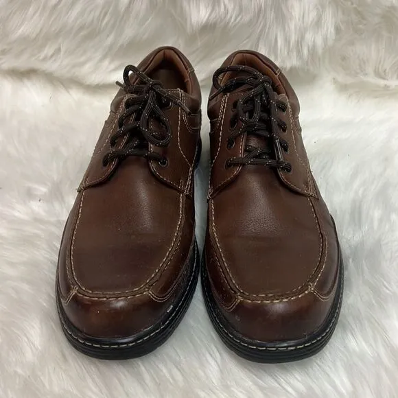 Johnston &amp; Murphy Colvard Moc Toe XC4 Mahogany Leather Loafer Size 9 B27