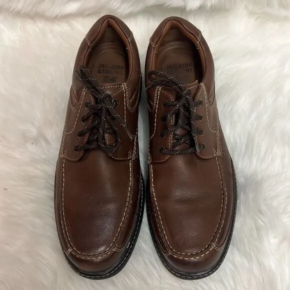 Johnston &amp; Murphy Colvard Moc Toe XC4 Mahogany Leather Loafer Size 9 B27