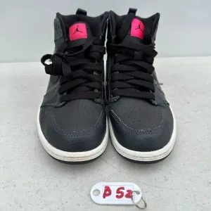 Jordan 1 Retro High Girls 1,5Y Blue Leather Shoes Nike Athletic Sneakers