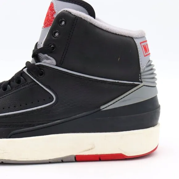 Jordan 2 Retro Mid Black Cement (GS) Youth Size 5.5 Womens Size 7 Sneakers Shoes