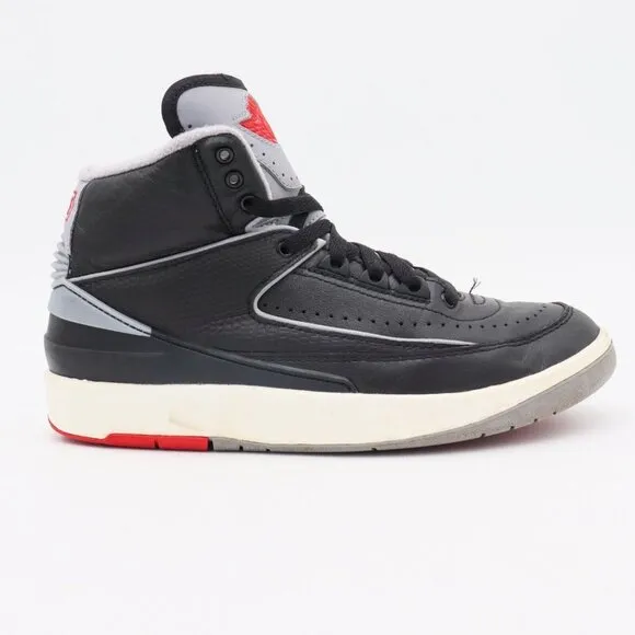Jordan 2 Retro Mid Black Cement (GS) Youth Size 5.5 Womens Size 7 Sneakers Shoes