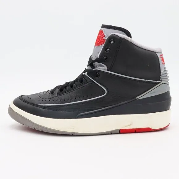Jordan 2 Retro Mid Black Cement (GS) Youth Size 5.5 Womens Size 7 Sneakers Shoes
