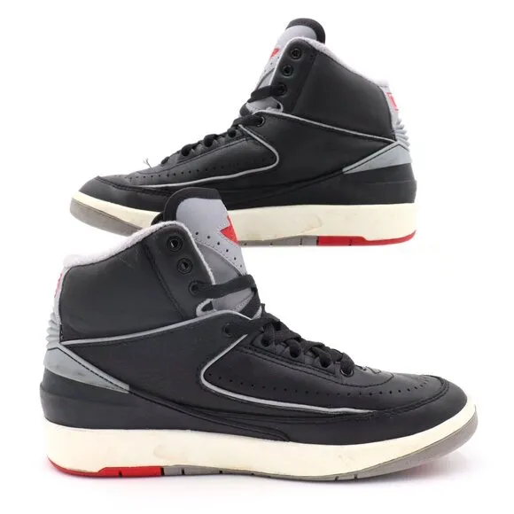 Jordan 2 Retro Mid Black Cement (GS) Youth Size 5.5 Womens Size 7 Sneakers Shoes
