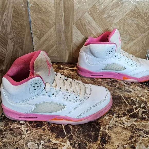 Jordan 5 Retro WNBA Pinksicle orange women's size 8. GS 6.5.   683
