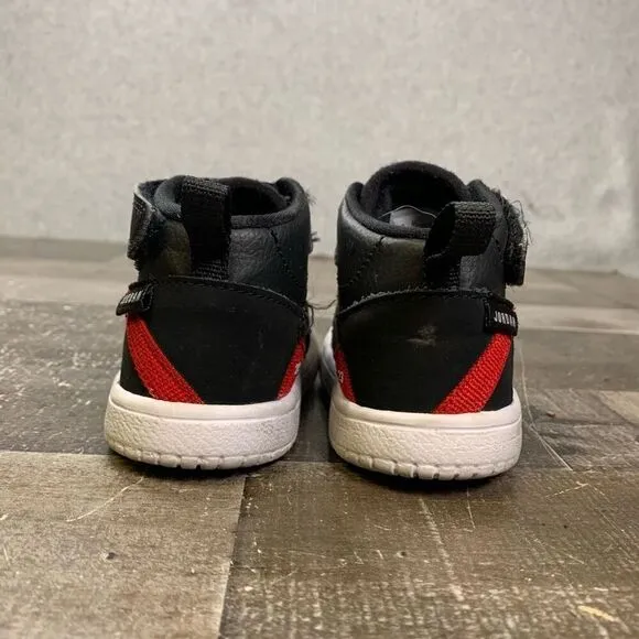 Jordan fadeaway toddler 6c shoes black red athletic sneakers