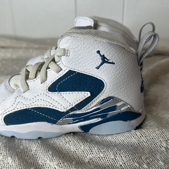 JORDAN  Jumpman MVP Toddler Basketball Shoes Sneakers White Blue 8C 8