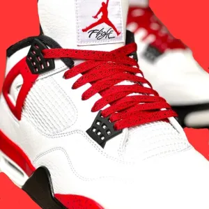 Jordan Men's White and Red Sneakers