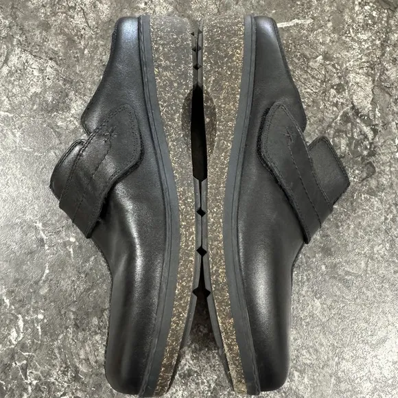 Josef Seibel Womens Darla 10 Leather Clogs Mules Comfort Shoes Slides Black S