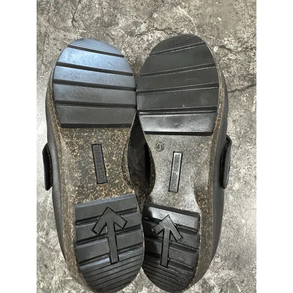 Josef Seibel Womens Darla 10 Leather Clogs Mules Comfort Shoes Slides Black S