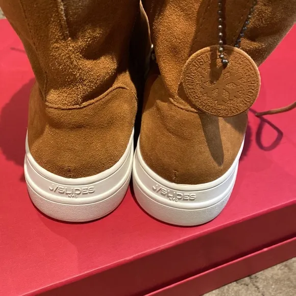JSlides Suede Leather Fur Lined Waterproof Boots New NeverUsed
