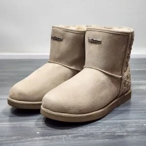 Juicy Couture Boots JC Kave Slip On Logo Warm Boots Booties 9 Taupe