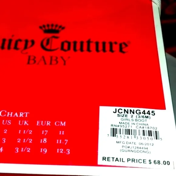 Juicy Couture Warm Stylish Baby Boots NWT