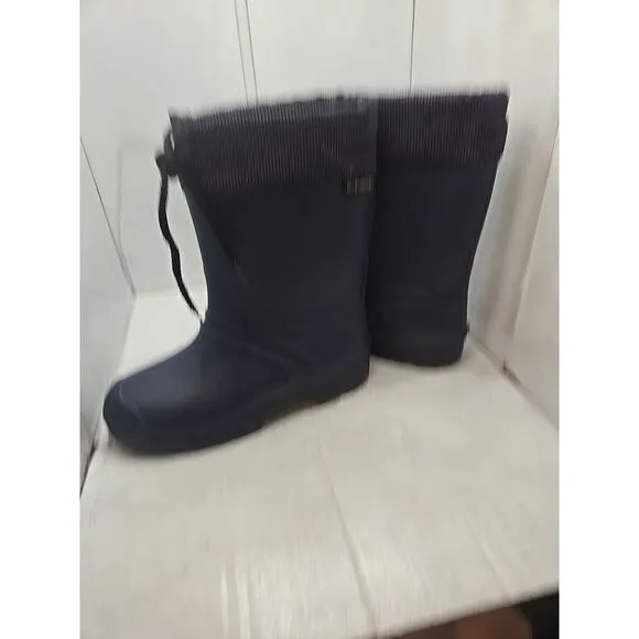 Kamik Hunter Insulated 110583CH Boots KIDS Sz 4 Med  Navy/‎ Black New