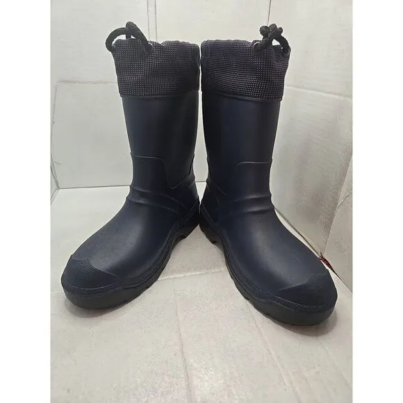 Kamik Hunter Insulated 110583CH Boots KIDS Sz 4 Med  Navy/‎ Black New
