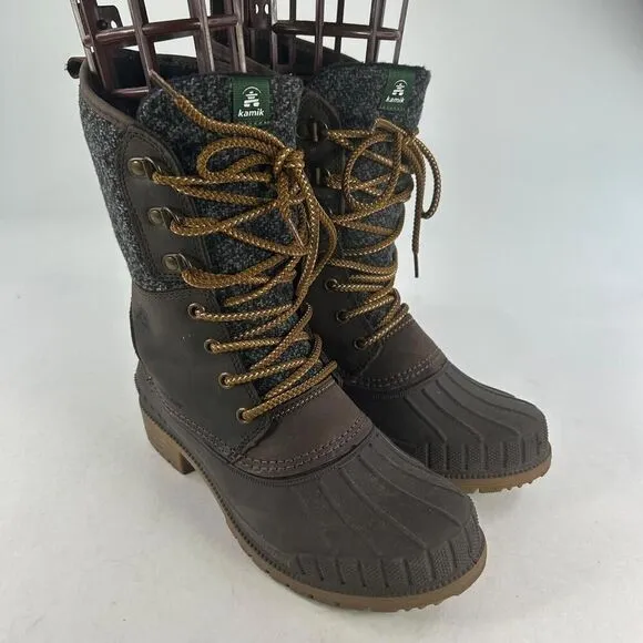 Kamik KAMI SIENNA 2 Brown Boot US 7 Insulated 200G Waterproof Winter Boots