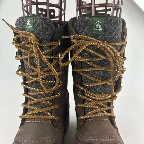 Kamik KAMI SIENNA 2 Brown Boot US 7 Insulated 200G Waterproof Winter Boots