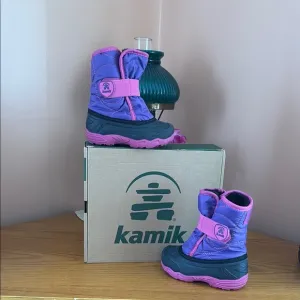 Kamik Purple and Pink Insulated Winter Boots