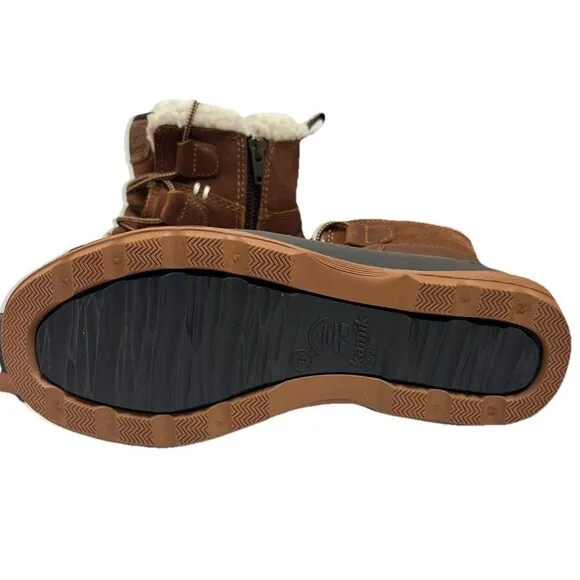 Kamik Simona Mid Winter Boot Womens Sz 6 Waterproof Classic Dark Brown Leather
