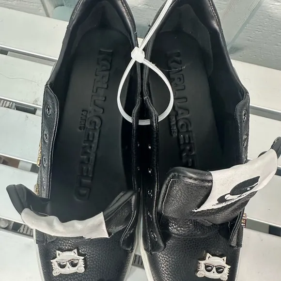 Karl Lagerfeld Paris Women's Cate Embellished Sneakers Women's Shoes Size 11 EUC