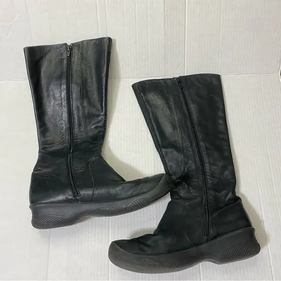 Keen 10 Bern Baby Bern Boots Black Leather Riding Zip Boots