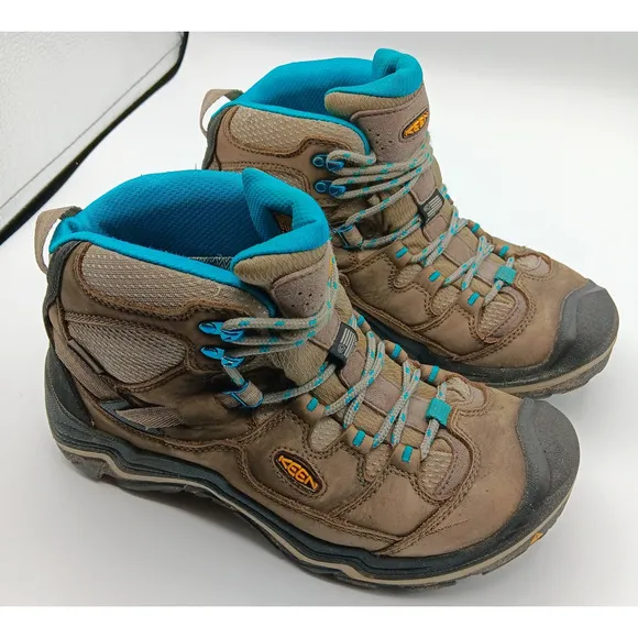 Keen Boots Wn 9.5 Brown Durand Mid Height Waterproof Outdoors Hiking Nature USA