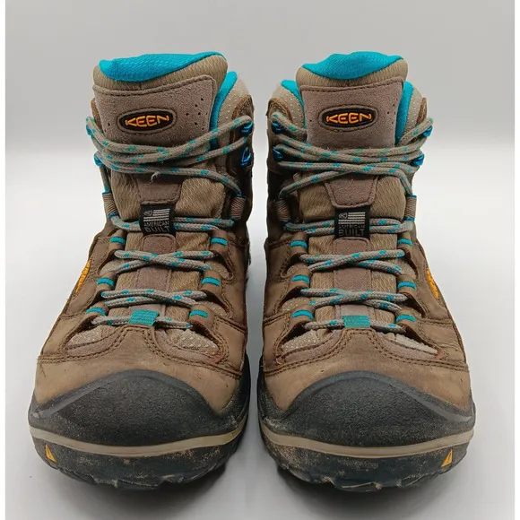 Keen Boots Wn 9.5 Brown Durand Mid Height Waterproof Outdoors Hiking Nature USA
