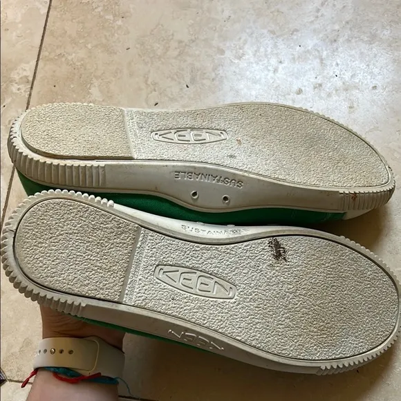 Keen Green Canvas Lace-Up Shoes
