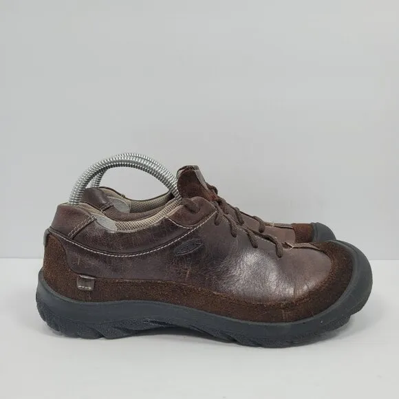 Keen Lace Up Comfort Men's Brown Leather Suede Shoes US Size 10