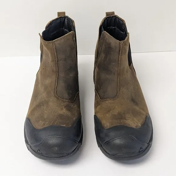 Keen Revel IV Waterproof Chelsea Boots, Brown Leather, Mens 11