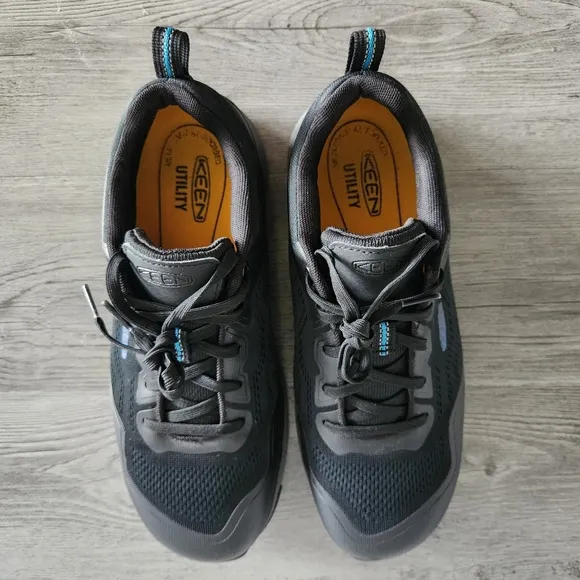 KEEN Utility Sparta 2 Safety Toe Work Shoes  Brilliant Blue/Black Size 9.5 EE