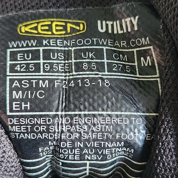 KEEN Utility Sparta 2 Safety Toe Work Shoes  Brilliant Blue/Black Size 9.5 EE