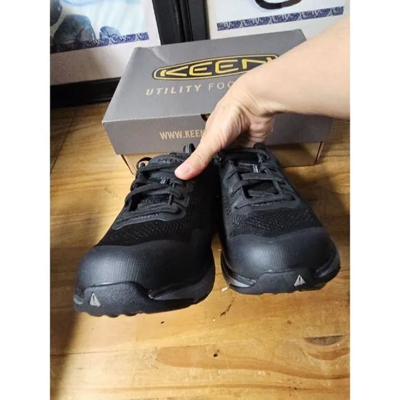 KEEN Utility Women's Sparta 2 Low Height‎ Soft Toe Steel Grey/Black, 6.5