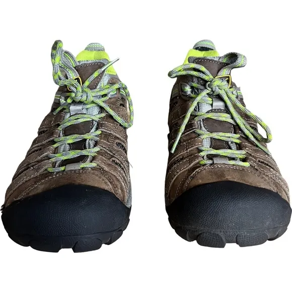 KEEN Womens Voyageur Hiking Shoes Brown 1010141 Lace up Low Top Size 9.5