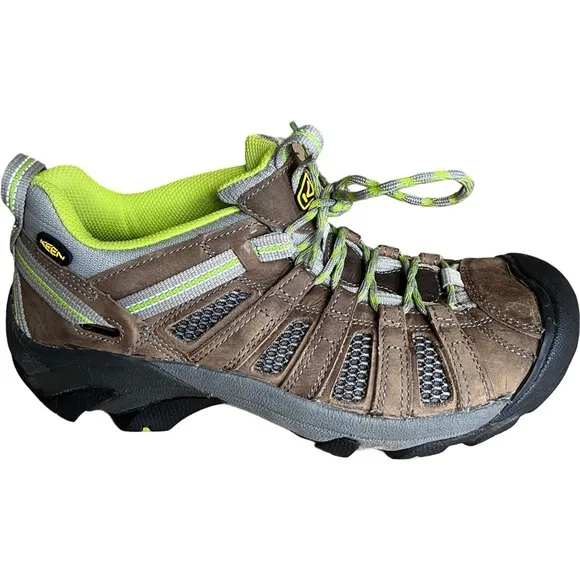 KEEN Womens Voyageur Hiking Shoes Brown 1010141 Lace up Low Top Size 9.5