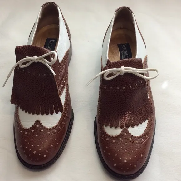 KENNETH COLE WING TIP SHOE REMOVABLE KILTIE 7 1/2