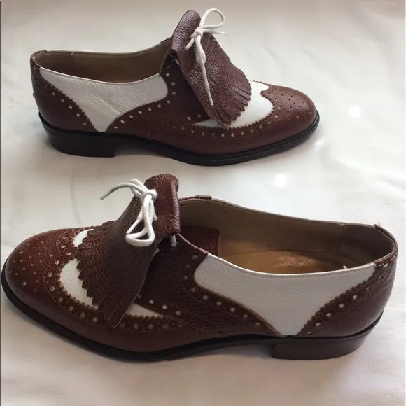 KENNETH COLE WING TIP SHOE REMOVABLE KILTIE 7 1/2