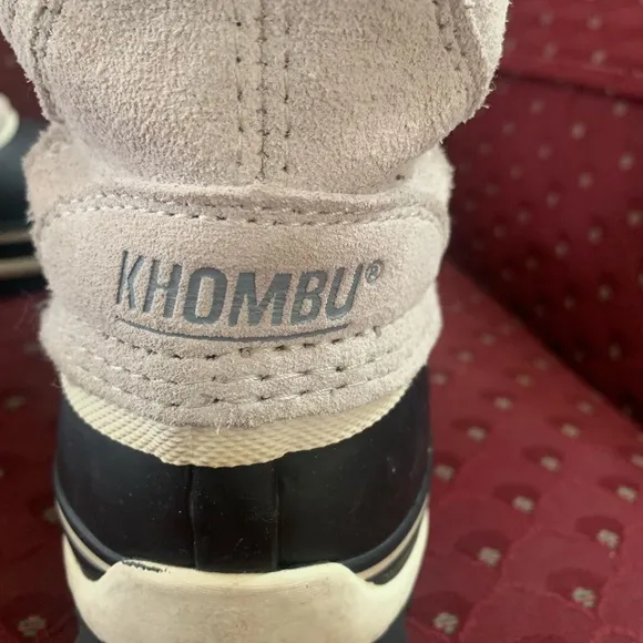 Khombu Emily Suede Leather Faux Fur Winter Boots Size 7