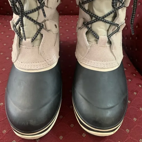 Khombu Emily Suede Leather Faux Fur Winter Boots Size 7
