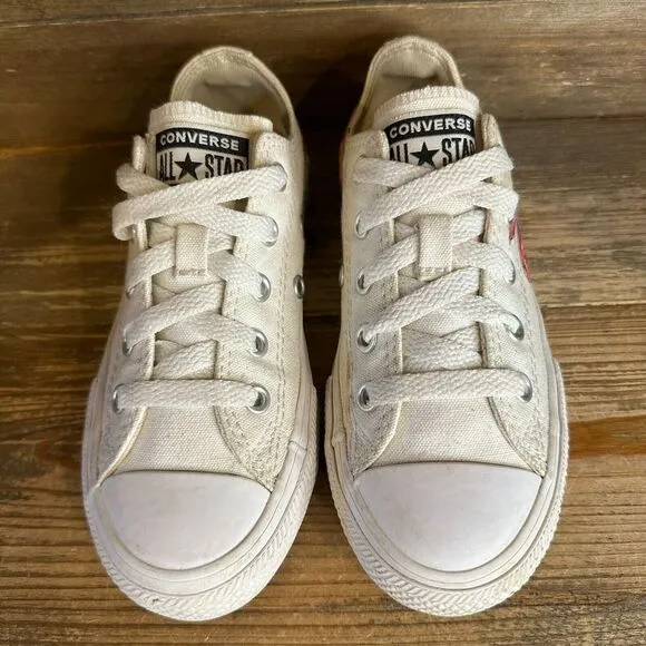 Kids Converse CTAS Leapin' Lizard Low Canvas Casual Sneakers Shoes Size 12 C GUC