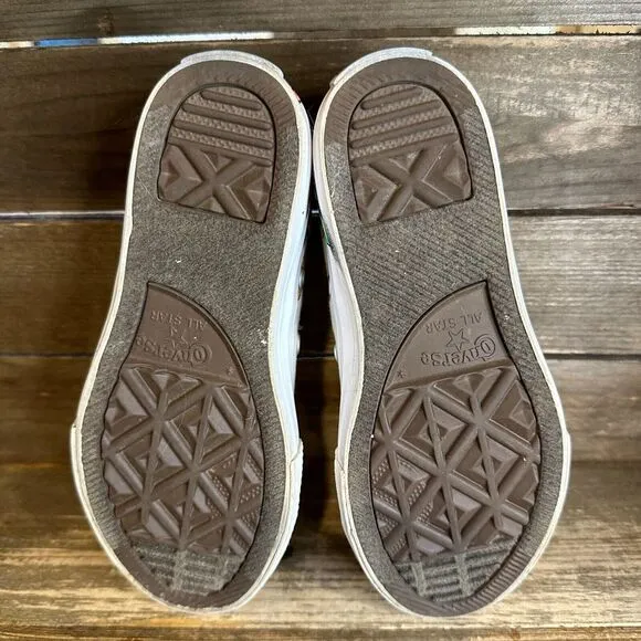 Kids Converse CTAS Leapin' Lizard Low Canvas Casual Sneakers Shoes Size 12 C GUC