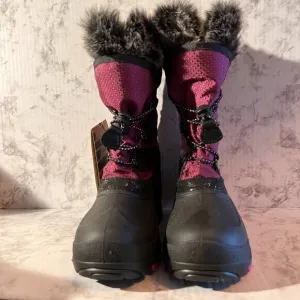 Kids‎ Kamik Boots NWT Size 7 Cozy Waterproof Warm Purple/Black